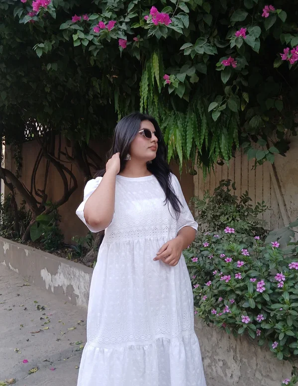 White Swan Chickenkari Dress